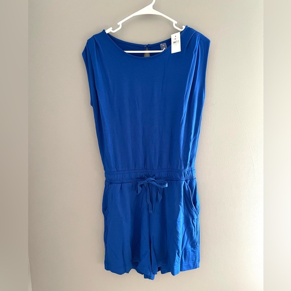 NWT Lou & Grey Signaturesoft Cap Sleeve Romper XS - Picture 4 of 7